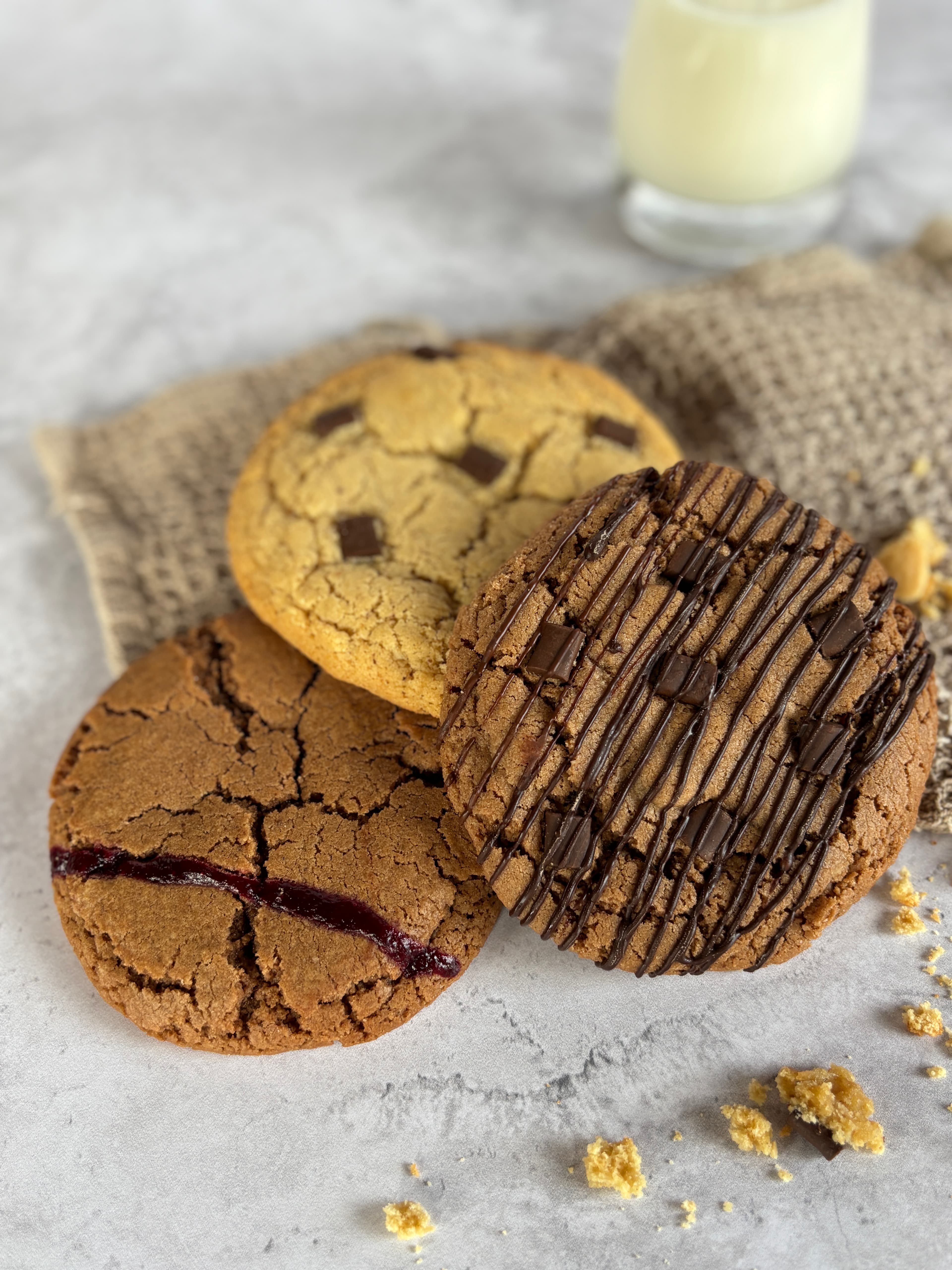 Assortiment de cookies sans gluten 100%Cookies